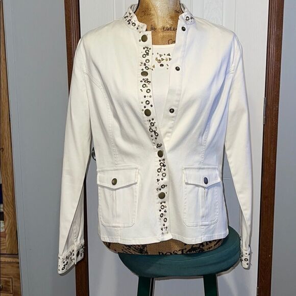 Susan Bristol TWO (2) Piece | Safari Line | Jacket and Matching Top Size 8 - Picture 4 of 16